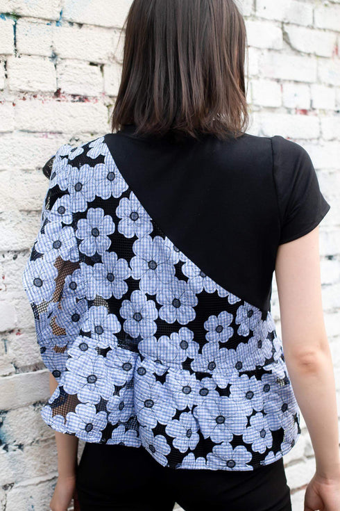 Cleo Top - Daisy Blue